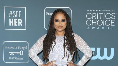Ava DuVernay, wearing Michael Cinco, arrives at the 25th annual Critics' Choice Awards on Sunday, January 12, 2020. Reuters
