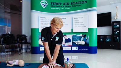 Annie Browne, the founder of Health and Safety Solutions, began her career as a nurse in an accident and emergency ward. Anna Nielsen for The National