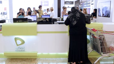 Etisalat's investment plans for this year include in spectrum and networks to support data growth and the development of ICT and digital capabilities. Sarah Dea / The National