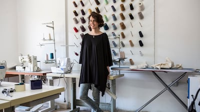 Sarah Hermez, founder of Creative Space Beirut. The school's workshop was destroyed in the Beirut Port blast. Bryan Denton / The National