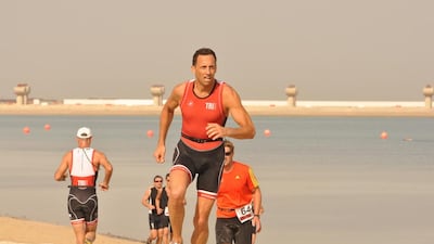 Roy Nasr was hit by a drunk driver while cycling with friends in Dubai's Safa Park on September 5. Courtesy TriDubai