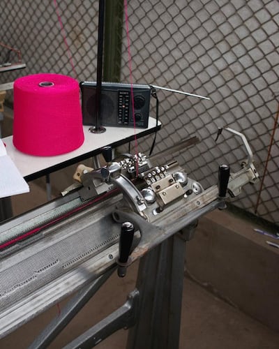 An industrial machine within Cusco prison in Peru.