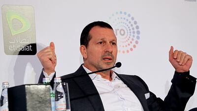 Kamal Shehadi, chief legal and regulatory officer, Etisalat Group, speaks at Telecoms World Middle East in Dubai. Satish Kumar / The National