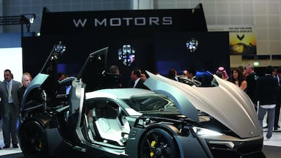 The Dh12.8m Lykan HyperSport. Pawan Singh / The National