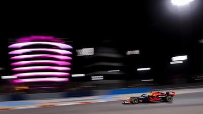 Dutch driver Max Verstappen of Red Bull Racing in action during the second practice session for the 2021 Formula One Grand Prix of Bahrain at the Sakhir circuit. EPA