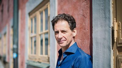 Swedish journalist and best-selling author David Lagercrantz. Jonathan Nackstrand / AFP
