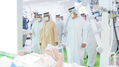 Sheikh Mohammed bin Rashid, Vice President and Ruler of Dubai, toured Arab Health 2022 on Thursday. All pictures: Dubai Media Office