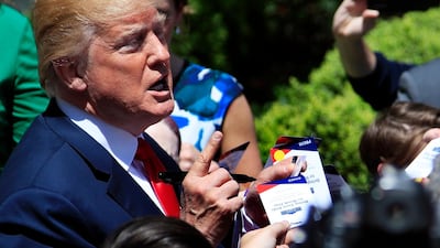 The president dropped one of his strongest hints yet that he might act to constrain or end Mr Mueller’s wide-ranging investigation into Russia’s meddling in the 2016 presidential campaign. AP Photo/Manuel Balce Ceneta