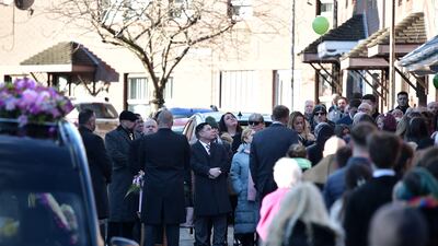 The funeral of Stella-Lily McCorkindale, five, who died of Strep A, takes place in Belfast. Getty