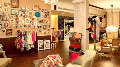 Bambah Boutique in Jumeirah specialises in vintage fashion. Courtesy Bambah Boutique