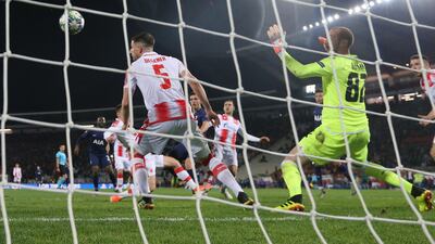 Tottenham Hotspur's Giovani Lo Celso scores their first goal. Reuters