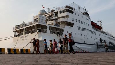 Logos Hope returns to the UAE, first docking in Ras Al Khaimah as part of an eight-week tour. All photos: EPA