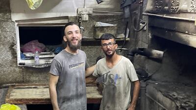 Ahmad, left, and Nasser Suneina, at the family bakery in Bab Hatta in the Old City of occupied East Jerusalem. All photos: Khaled Yacoub Oweis / The National