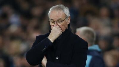Leicester City manager Claudio Ranieri looks dejected. Paul Childs / Reuters