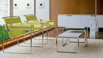 The Wassily chair's tubular frame was inspired by a bicycle. Joshua McHugh / Knoll