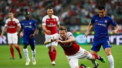 Nacho Monreal 4/10. Looked comfortable during the first half, but lost his shape and composure during Chelsea’s rampant second half. EPA