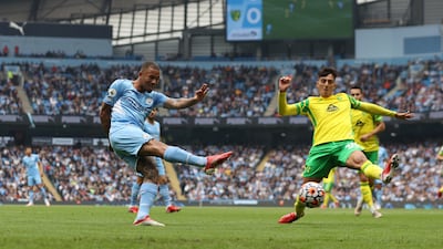 SATURDAY - Manchester City v Arsenal (3.30pm kick-off UAE): Gabriel Jesus, fresh from his three assists in the 5-0 win over Norwich last week, will be looking to increase the pressure on former City coach Mikel Arteta, now in charge at Arsenal. No respite for the struggling Gunners here. Prediction: City 3 Arsenal 1. Reuters