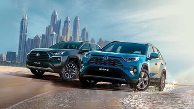 The RAV4 Adventure and VXR. Courtesy Toyota