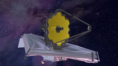 An artist's rendering of the James Webb Space Telescope. Photo: Northrop Grumman / Nasa / AP