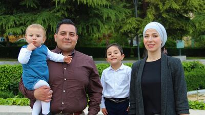 Ahmad Youssef with his wife Nawal and their sons Mayyar and Mamdouh. Stephen Starr