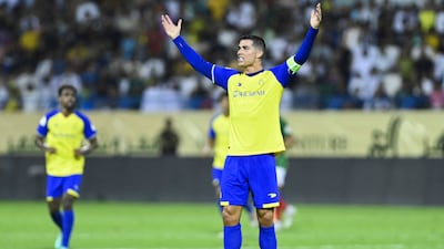 Cristiano Ronaldo has scored 14 goals in 16 league matches but was unable to fire Al Nassr to the Saudi Pro League title. AFP
