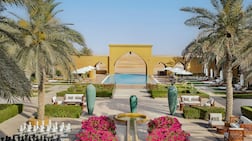 The five-star hotel is at the edge of Abu Dhabi's Rub' al Khali, or Empty Quarter. Photo: Aldhafra Resort, Vignette Collection by IHG