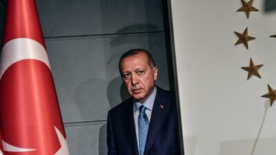 Turkish President Recep Tayyip Erdogan on June 24, 2018, in Istanbul, after the results of Turkey's presidential and parliamentary elections. AFP
