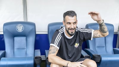 Alvaro Negredo played for Al Nasr in the UAE for two years. Antonie Robertson / The National