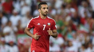 Ali Mabkhout has scored three times in three games for the UAE in Australia. Photo Courtesy / UAE Football Association