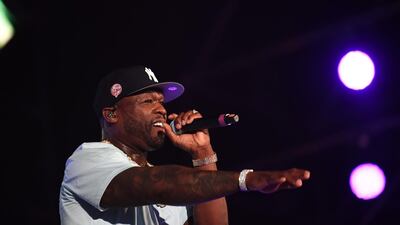 Rapper 50 Cent joined the likes of Janet Jackson and Liam Payne to play at Jeddah World Fest / AFP / AMER HILABI