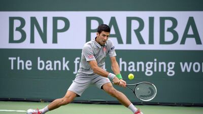 Novak Djokovic beat Alejandro Gonzalez to move on to the fourth round of the BNP Paribas Open at Indian Wells on Tuesday. Mark J Terrill / AP / March 11, 2014