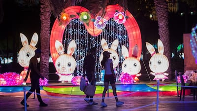 While Zabeel Park is open from early in the morning, Dubai Garden Glow specifically is open from 4pm to 11pm. Photo: Leslie Pableo / The National