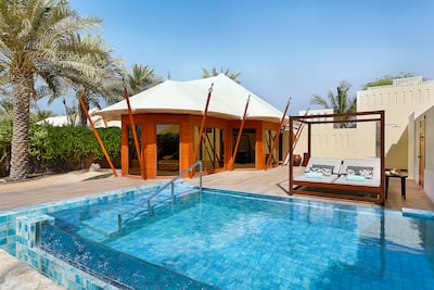 All 32 villas have a private pool, plus sunbeds and beach access. Photo: Ritz-Carlton RAK Al Hamra Beach
