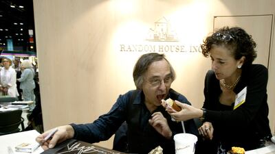 Spiegelman participates in a book signing in Chicago, Illinois, in 2004. AP