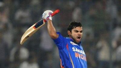 Virat Kohli scored 183 of India's 330 against Pakistan.