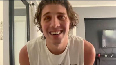 'Euphoria' actor Lukas Gage overheard a director speaking about his 'tiny' apartment in an awkward Zoom moment. Twitter / Lukas Gage