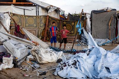 Many Gazans have already been displaced several times during Israel's war on the strip. AFP