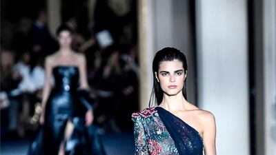 Zuhair Murad’s spring/summer 2019 couture collection. AFP