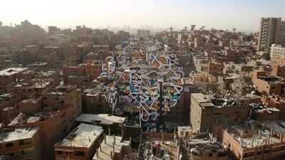 eL Seed's Perception, in the Zabaleen district of Cairo in Egypt (Courtesy: eL Seed)