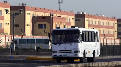 Six people were injured by debris when drones were intercepted near the ICAD 2 area of Mussaffah on Thursday. Victor Besa / The National