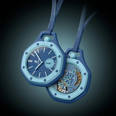 The Savonette Lan Ba Bioceramic Royal Pop by Swatch x Audemars Piguet. Photo: Swatch