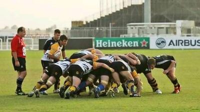 The Dubai Wasps, in black and yellow, lost to the Dubai Hurricanes, but players from both teams are likely to be involved with the national team.