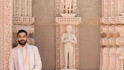 The groom lives in Jumeirah Park in Dubai and runs the family's steel business