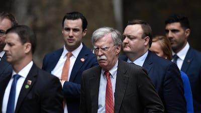 US National Security Advisor John Bolton leaving 10 Downing Street during US President Donald Trump's three-day state visit to the UK. Peter Summers / Getty Images