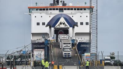 The UK unilaterally suspended checks on goods going to Northern Ireland. Getty Images
