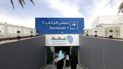 Annual passenger numbers at Abu Dhabi's international airport are expected to reach 27 million next year. Jaime Puebla / The National