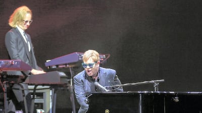 Elton John live at Autism rocks arena. Victor Besa for The National