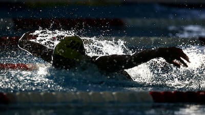 Competitors prepare for the heats on Day 2 of the TYR Pro Swim Series in San Antonio, Texas, on Friday, January 15. AFP