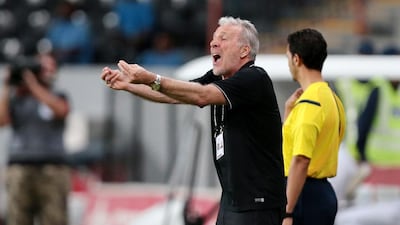 Al Jazira coach Eric Gerets is quietly confident of his team's chances against Al Shabab in the Arabian Gulf Cup match on Tuesday. Christopher Pike / The National