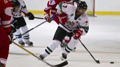 The players of the UAE national team, in white, will now split up and join their respective EHL squads.